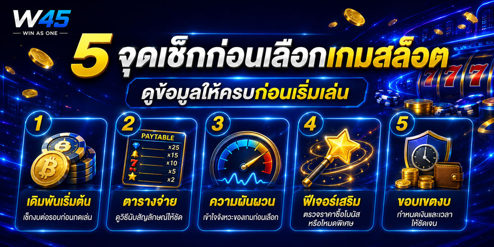 เกมสล็อตบน W45